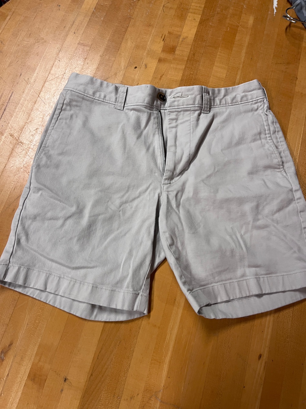 J. Crew Men's Khaki Flat-Front Shorts - 7inch inseam